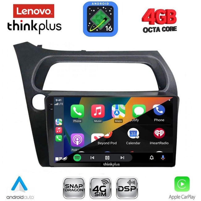 LENOVO LTG 7189_CPA (9inc) MULTIMEDIA TABLET for HONDA CIVIC 3D-5D mod. 2006-2012