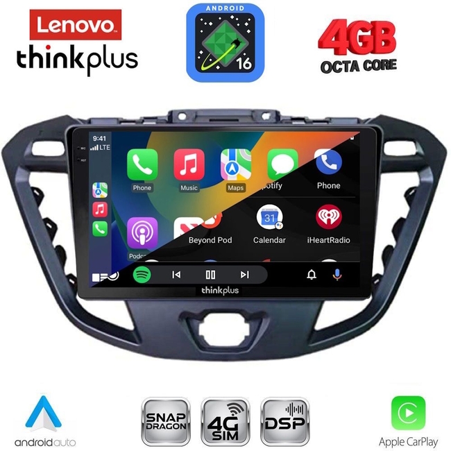 LENOVO LTG 7177_CPA (9inc) MULTIMEDIA TABLET for FORD TRANSIT CUSTOM | TOURNEO CUSTOM mod. 2013-2019