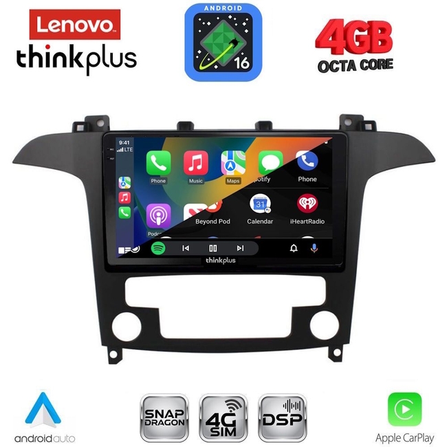 LENOVO LTG 7175_CPA CLIMA (9inc) MULTIMEDIA TABLET for FORD SMAX mod. 2006-2014