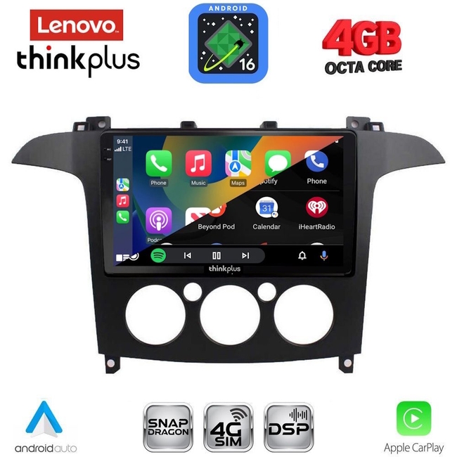 LENOVO LTG 7175_CPA A/C (9inc) MULTIMEDIA TABLET for FORD SMAX mod. 2006-2014