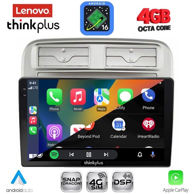 LENOVO LTG 7128_CPA (9inc) MULTIMEDIA TABLET for FIAT GRANDE PUNTO mod. 2005-2012