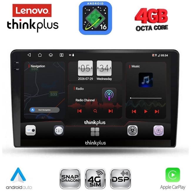 LENOVO LTG 7702_CPA (9inc) MULTIMEDIA TABLET for TOYOTA AURIS mod. 2007-2012