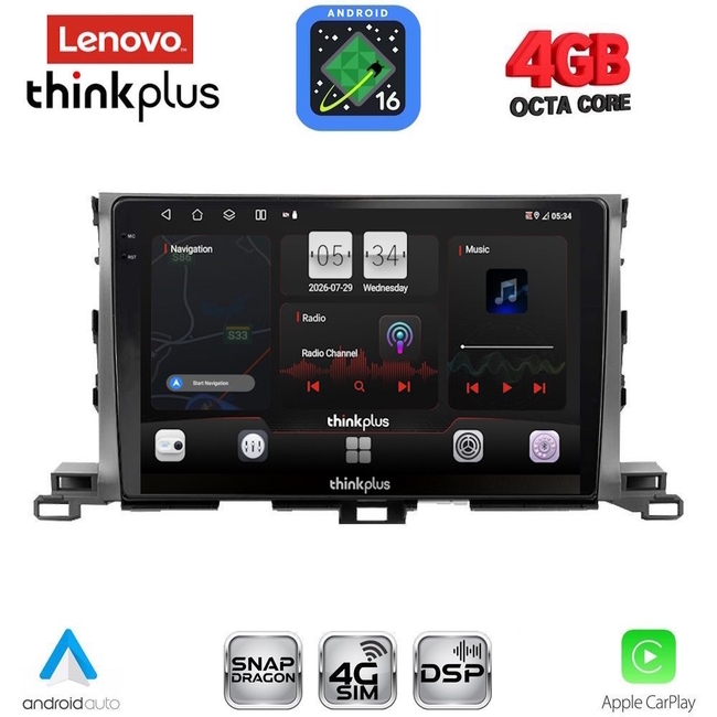 LENOVO LTG 7700_CPA (10inc) MULTIMEDIA TABLET for TOYOTA HIGHLANDER mod. 2014-2019