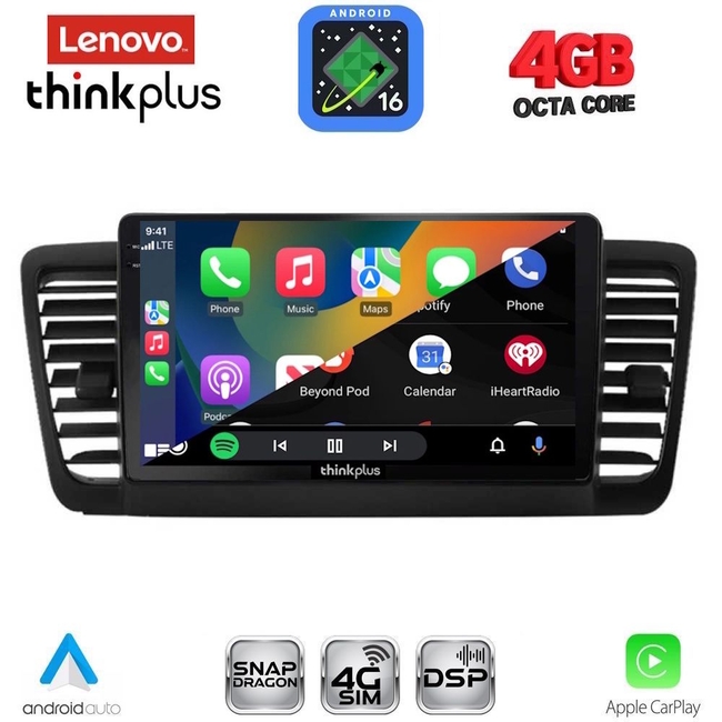 LENOVO LTG 7665_CPA (9inc) MULTIMEDIA TABLET for SUBARU LEGACY - OUTBACK mod. 2002-2008