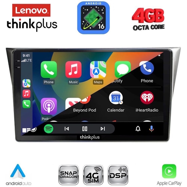 LENOVO LTG 7659_CPA (9inc) MULTIMEDIA TABLET for SUBARU IMPREZA mod. 2002-2008