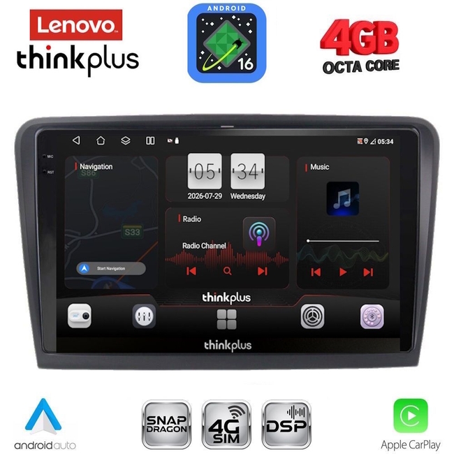 LENOVO LTG 7604A_CPA (9inc) MULTIMEDIA TABLET for SKODA SUPERB mod. 2008-2015