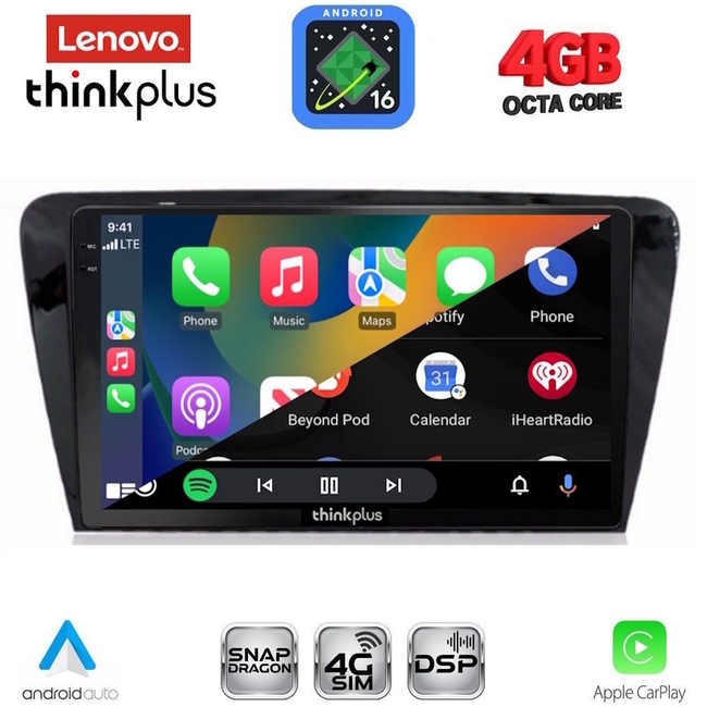 LENOVO LTG 7597_CPA (10inc) MULTIMEDIA TABLET for SKODA OCTAVIA 7 mod. 2013-2021