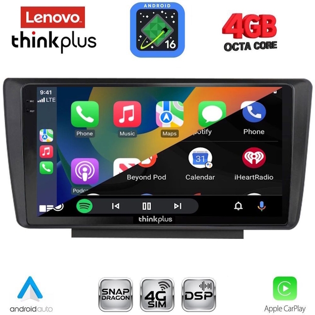 LENOVO LTG 7594_CPA (9inc) MULTIMEDIA TABLET for SKODA OCTAVIA 5 mod. 2005-2012