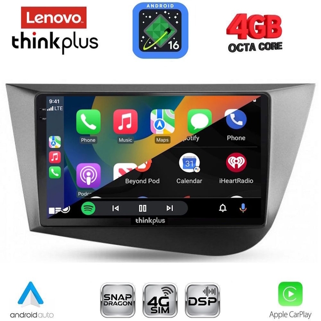 LENOVO LTG 7574_CPA (9inc) MULTIMEDIA TABLET for SEAT LEON mod. 2005-2012