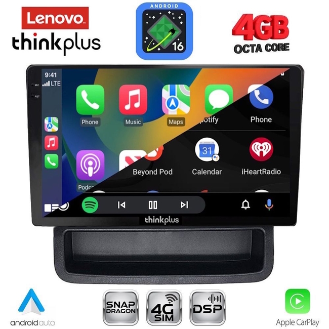 LENOVO LTG 7558B_CPA (10inc) MULTIMEDIA TABLET for OPEL VIVARO – RENAULT TRAFIC - NISSAN PRIMASTAR mod. 2004-2015