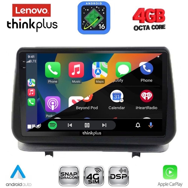 LENOVO LTG 7543_CPA (9inc) MULTIMEDIA TABLET for RENAULT CLIO mod. 2005-2011