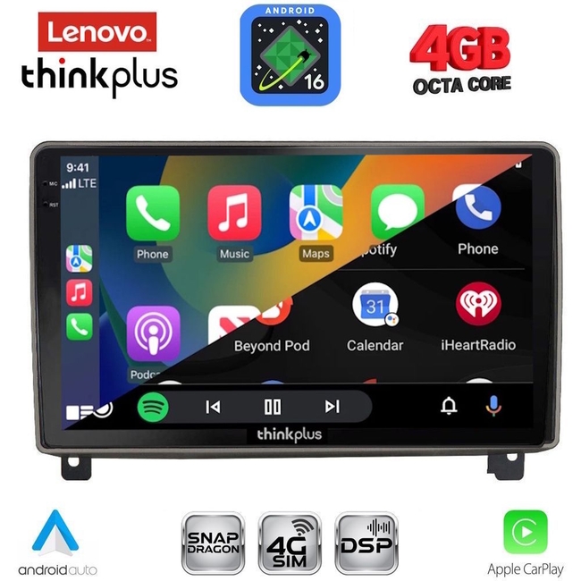 LENOVO LTG 7517_CPA (9inc) MULTIMEDIA TABLET for PEUGEOT 407 mod. 2004-2011