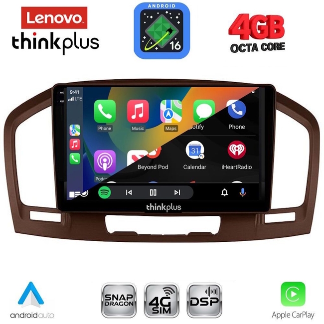 LENOVO LTG 7491BR_CPA (9inc) MULTIMEDIA TABLET for OPEL INSIGNIA  mod.2008-2013 (BROWN)