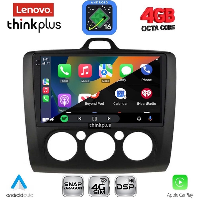 LENOVO LTG 7156BL_CPA CLIMA (9inc) MULTIMEDIA TABLET for FORD FOCUS mod. 2005-2012 (BLACK)