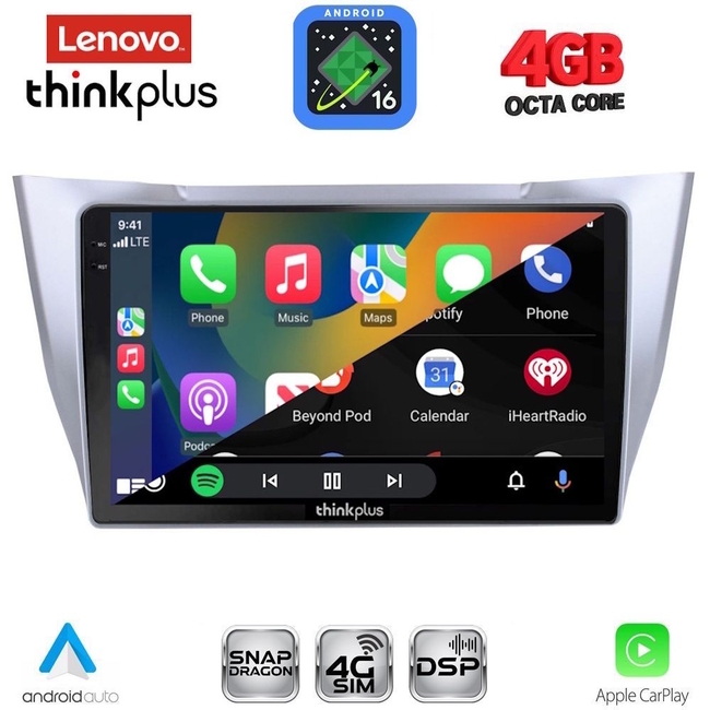 LENOVO LTG 7345SL_CPA (10inc) MULTIMEDIA TABLET for LEXUS RX 300 – 400 mod. 2003-2008