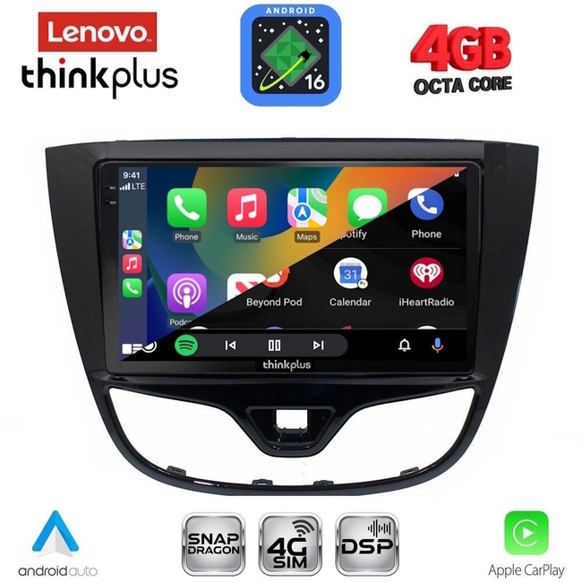 LENOVO LTG 7489_CPA (10inc) MULTIMEDIA TABLET for OPEL KARL mod. 2014-2019