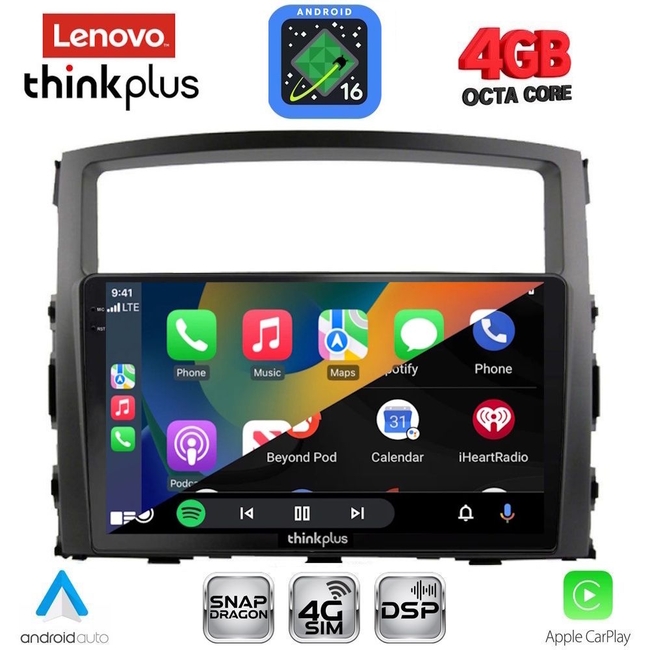 LENOVO LTG 7446_CPA (9inc) MULTIMEDIA TABLET for MITSUBISHI PAJERO mod. 2006-2013