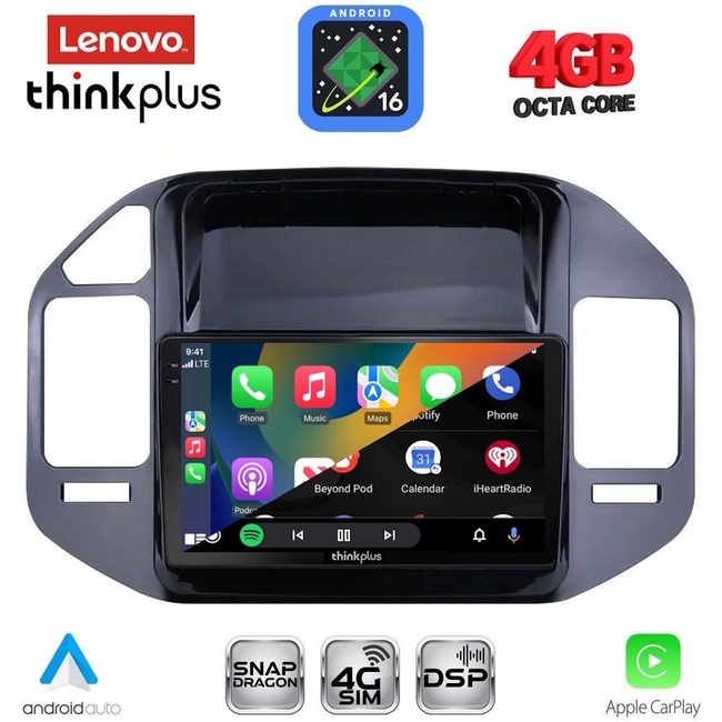 LENOVO LTG 7444_CPA (9inc) MULTIMEDIA TABLET for MITSUBISHI PAJERO mod. 1999-2006