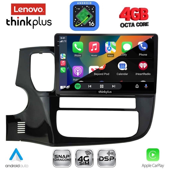 LENOVO LTG 7443_CPA (10inc) MULTIMEDIA TABLET for MITSUBISHI OUTLANDER mod. 2013-2020