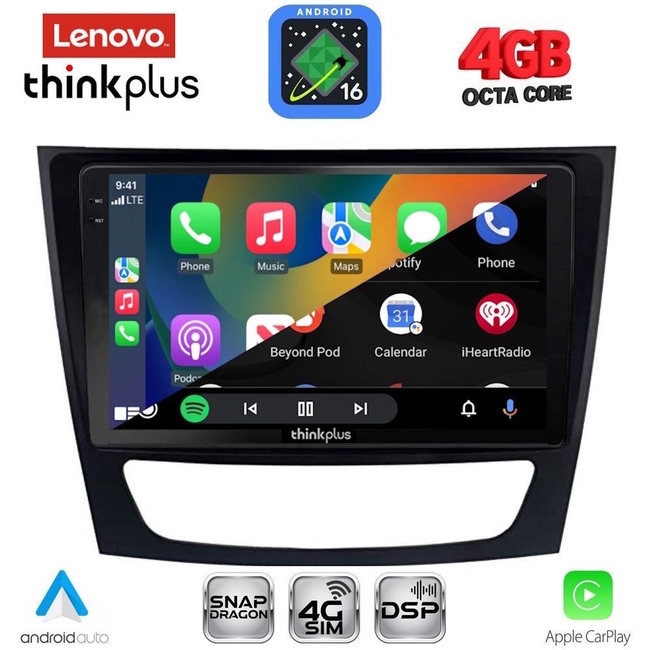 LENOVO LTG 7408_CPA (9inc) MULTIMEDIA TABLET for MERCEDES E (W211) – CLS (W219) mod. 2003-2009