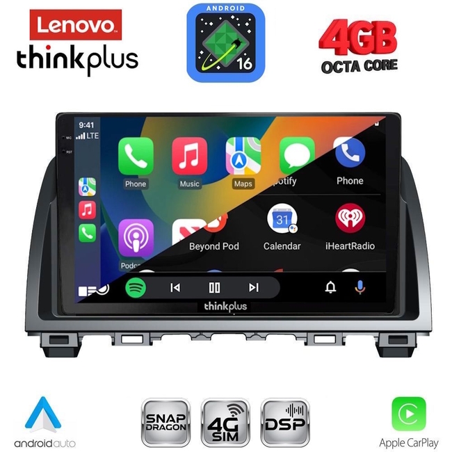 LENOVO LTG 7378_CPA (9inc) MULTIMEDIA TABLET for MAZDA 6 mod. 2012-2017