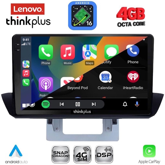 LENOVO LTG 7364_CPA DASH (9inc) MULTIMEDIA TABLET for MAZDA BT50 mod. 2012-2019