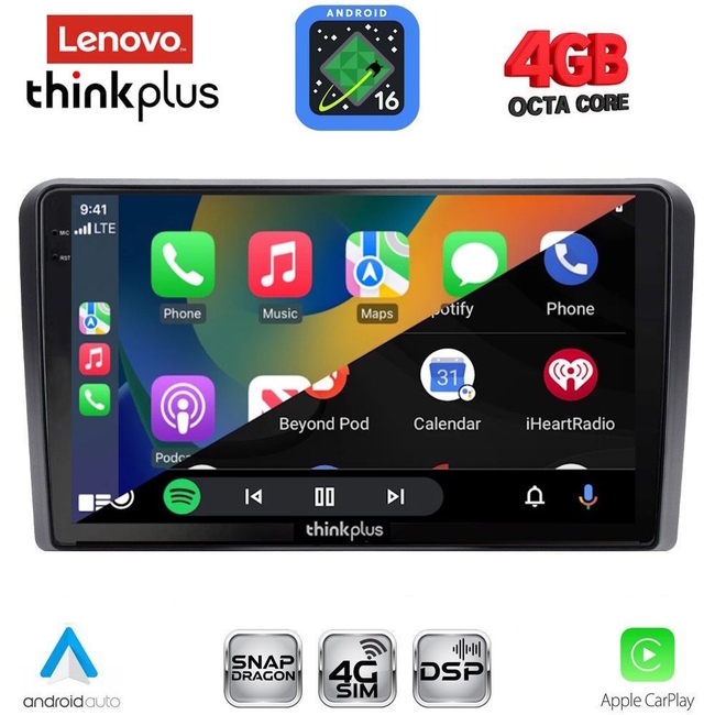 LENOVO LTG 7168SQ_CPA (10inc) MULTIMEDIA TABLET for FORD mod. 2004-2007 (For Round radio)