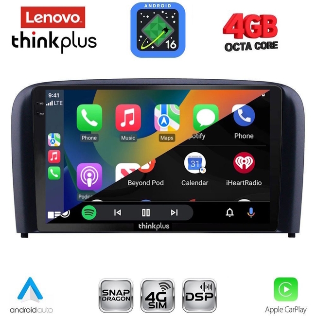 LENOVO LTG 7786_CPA (9inc) MULTIMEDIA TABLET for VOLVO S80 mod. 1998-2006