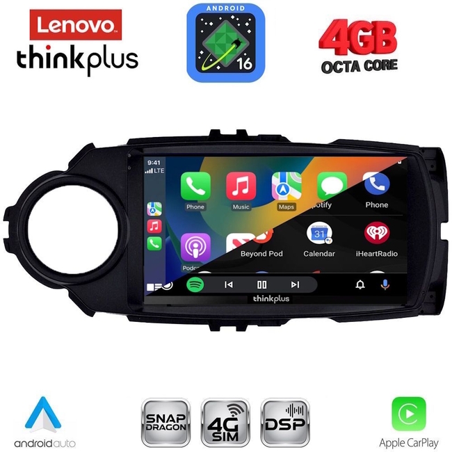 LENOVO LTG 7737FL_CPA (9inc) MULTIMEDIA TABLET for TOYOTA YARIS mod. 2015-2020