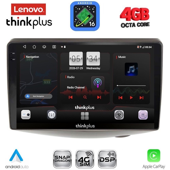LENOVO LTG 7735_CPA (9inc) MULTIMEDIA TABLET for TOYOTA YARIS mod. 1999-2006
