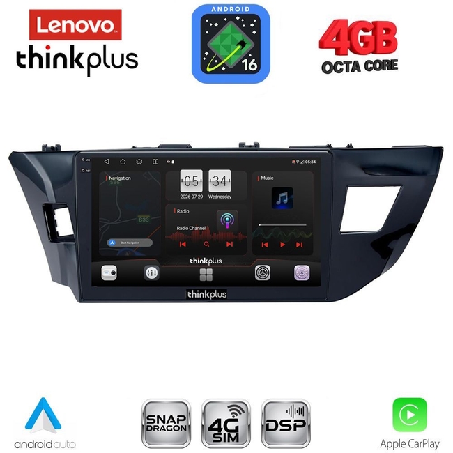 LENOVO LTG 7714MD_CPA (10inc) MULTIMEDIA TABLET for TOYOTA COROLLA mod. 2013-2016