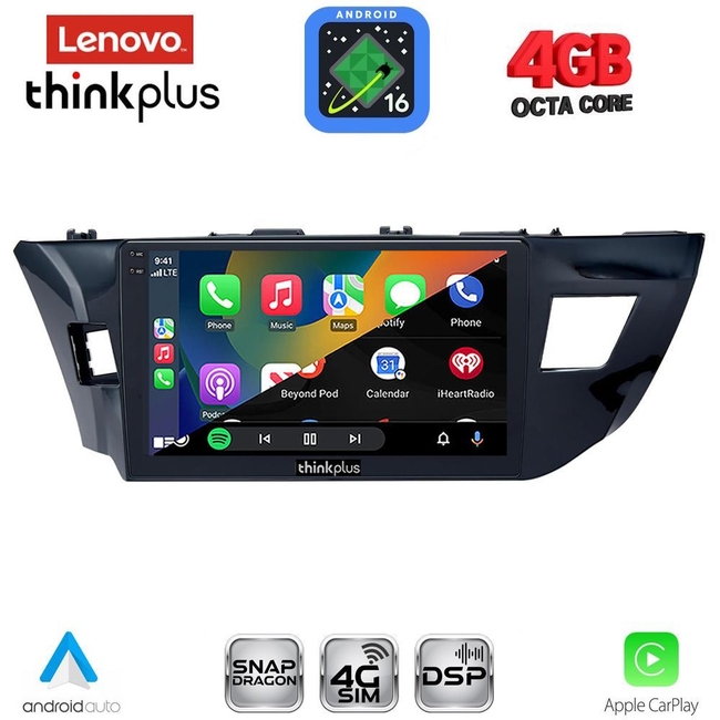 LENOVO LTG 7714MD_CPA (10inc) MULTIMEDIA TABLET for TOYOTA COROLLA mod. 2013-2016