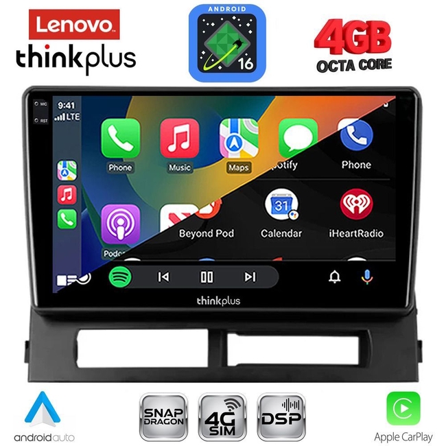 LENOVO LTG 7728DASH_CPA (9inc) MULTIMEDIA TABLET for TOYOTA PRIUS mod. 2003-2009 (Supports Original Clima-HYBRID)
