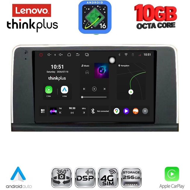 LENOVO LTM 11061_CPA (9inc) (CIC) MULTIMEDIA TABLET for BMW X5 (E70) – X6 (E71) mod. 2009-2013