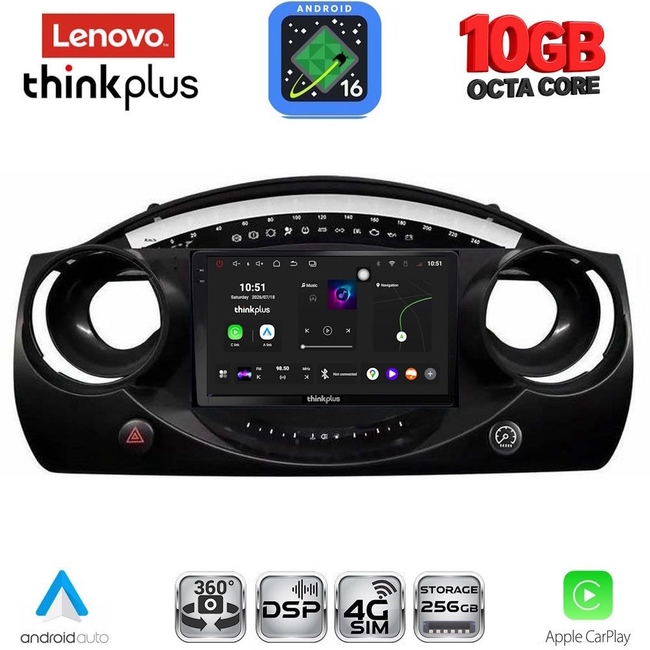 LENOVO LTM 11063_CPA (9inc) MULTIMEDIA TABLET for MINI COOPER (R50-R52-R53) mod. 2000-2006