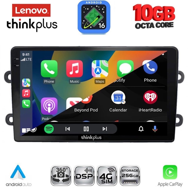 LENOVO LTM 11102_CPA (9inc) MULTIMEDIA TABLET for DACIA DUSTER mod. 2012-2019