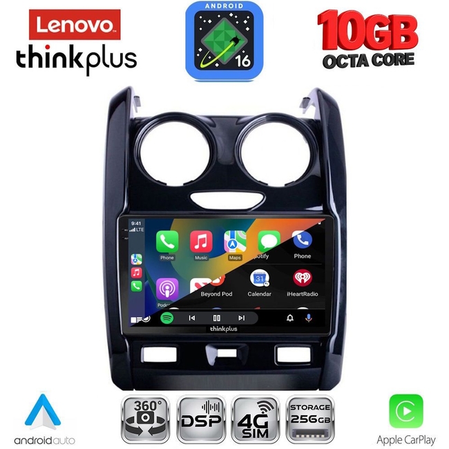 LENOVO LTM 11103_CPA (9inc) MULTIMEDIA TABLET for DACIA DUSTER mod. 2012-2019
