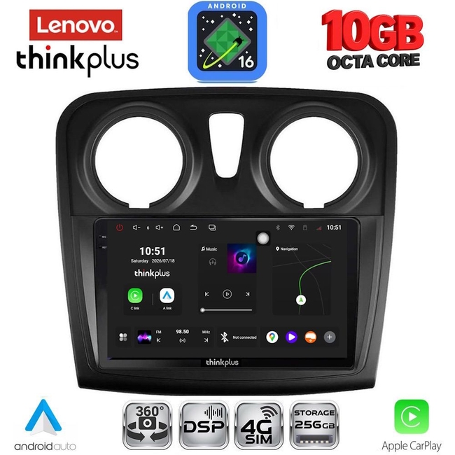 LENOVO LTM 11108_CPA (9inc) MULTIMEDIA TABLET for DACIA LOGAN – SANDERO mod. 2012-2019