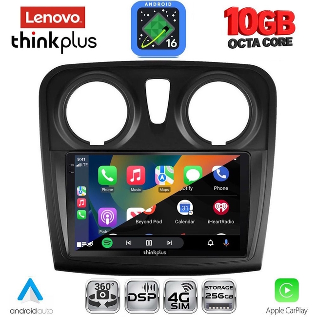 LENOVO LTM 11108_CPA (9inc) MULTIMEDIA TABLET for DACIA LOGAN – SANDERO mod. 2012-2019