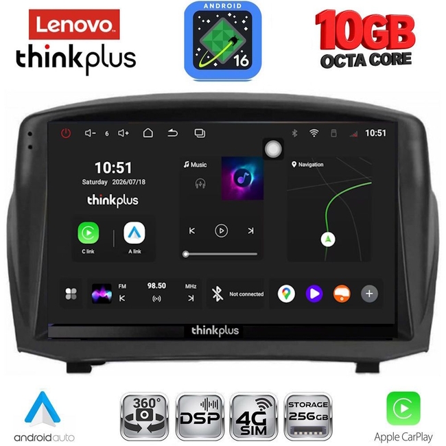 LENOVO LTM 11154B_CPA (9inc) MULTIMEDIA TABLET for FORD FIESTA mod. 2008-2017