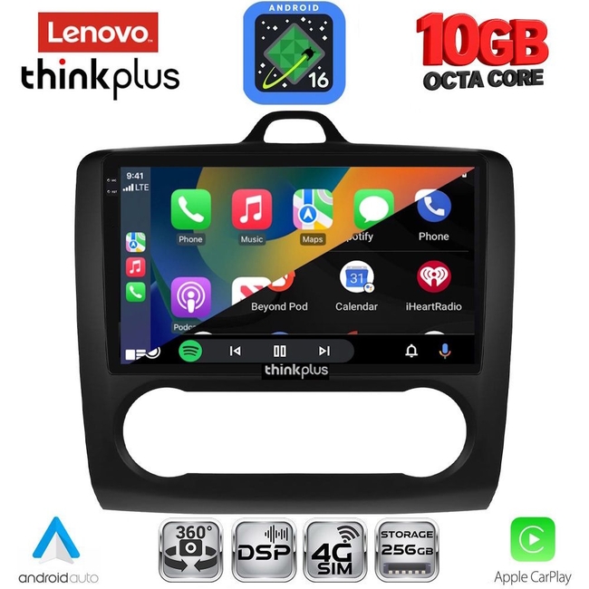 LENOVO LTM 11156BL_CPA CLIMA (9inc) MULTIMEDIA TABLET for FORD FOCUS mod. 2005-2012 (BLACK)