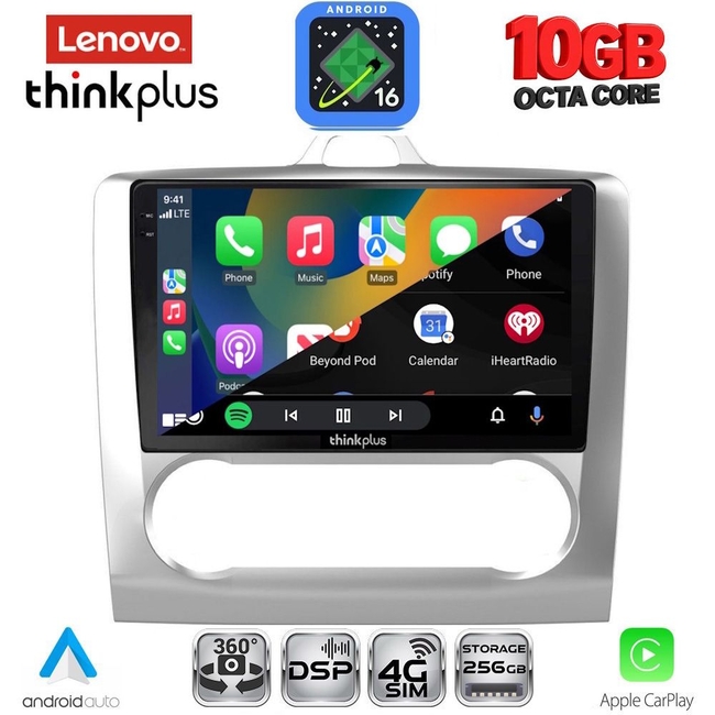 LENOVO LTM 11156SL_CPA CLIMA (9inc) MULTIMEDIA TABLET for FORD FOCUS mod. 2005-2012 (SILVER)