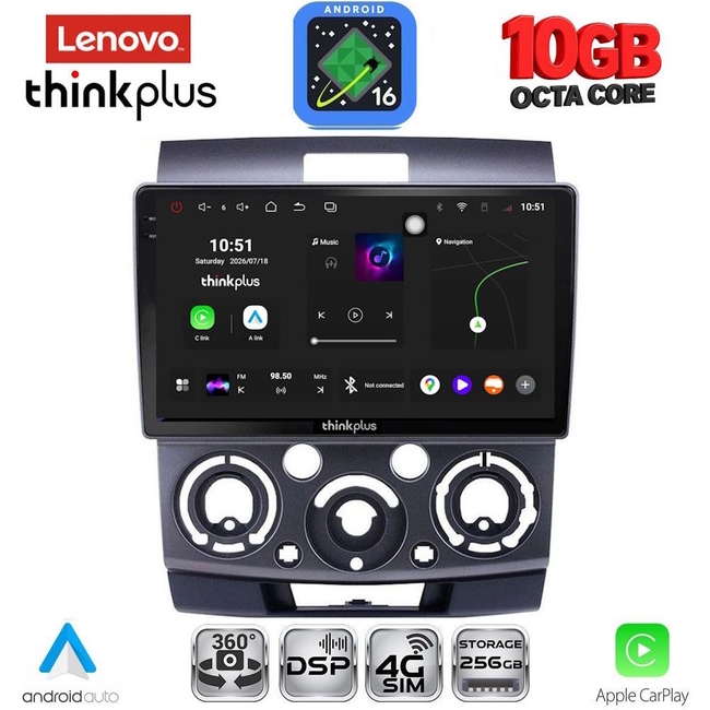 LENOVO LTM 11170_CPA (9inc) MULTIMEDIA TABLET for FORD RANGER | MAZDA BT50 mod. 2006-2011