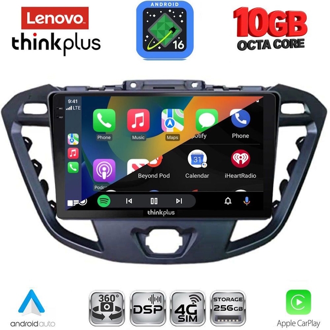 LENOVO LTM 11177_CPA (9inc) MULTIMEDIA TABLET for FORD TRANSIT CUSTOM | TOURNEO CUSTOM mod. 2013-2019
