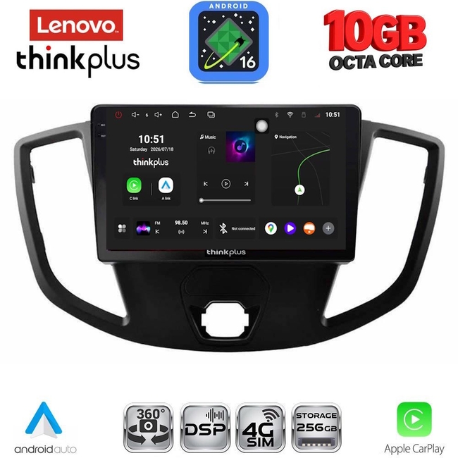 LENOVO LTM 11179_CPA  (9inc) MULTIMEDIA TABLET for FORD TRANSIT mod. 2014-2020