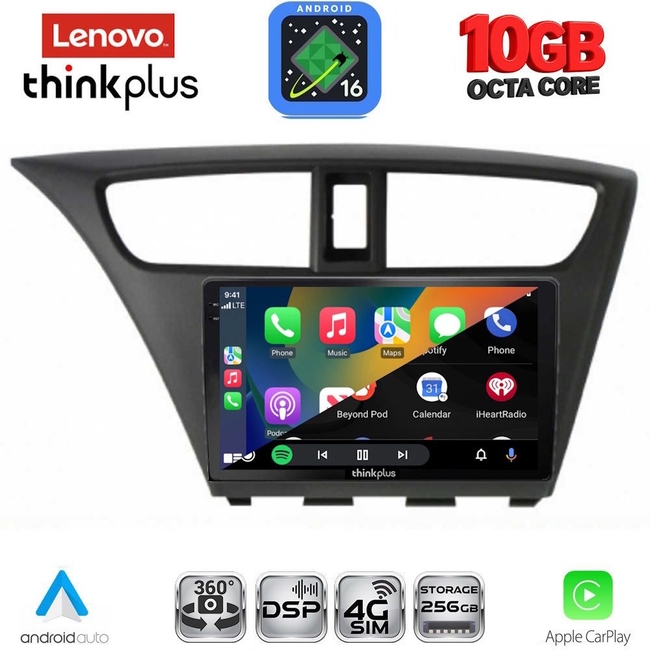 LENOVO LTM 11190_CPA (9inc) MULTIMEDIA TABLET for HONDA CIVIC  mod. 2012-2016