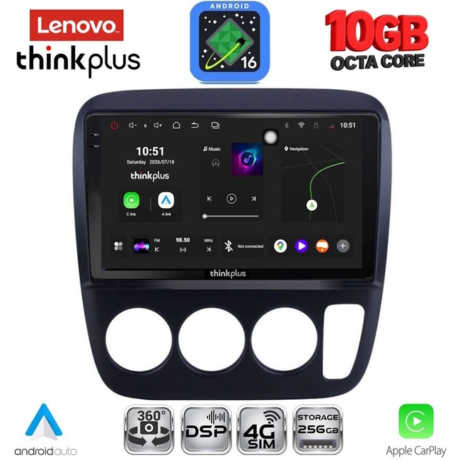LENOVO LTM 11196_CPA A/C (9inc) MULTIMEDIA TABLET for HONDA CRV mod. 1996-2006