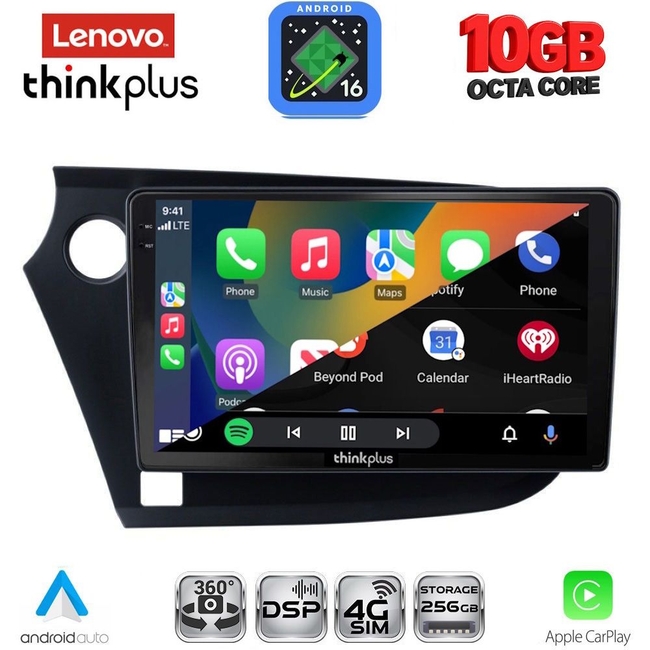LENOVO LTM 11205_CPA (9inc) MULTIMEDIA TABLET for HONDA INSIGHT mod. 2009-2014