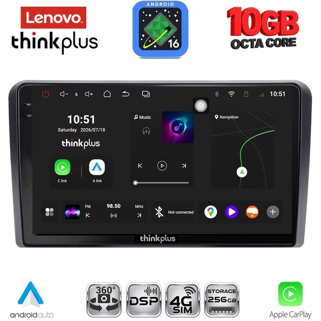 LENOVO LTM 11087_CPA (10inc) MULTIMEDIA TABLET for CITROEN C5-DS5 mod. 2007-2017 (with ORIGINAL NAVI)
