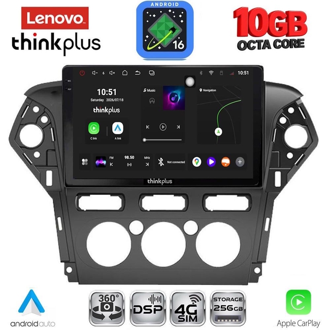 LENOVO LTM 11163_CPA A/C (10inc) MULTIMEDIA TABLET for FORD MONDEO mod. 2011-2013